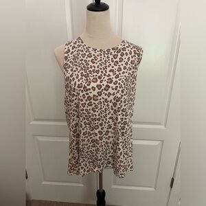 Dolan Leopard Print Tank Top Size L